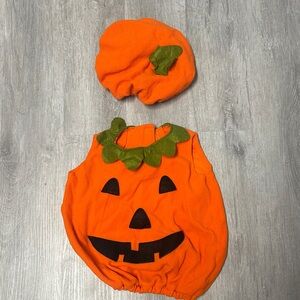 Pumpkin Costume for Kids - Orange and Green